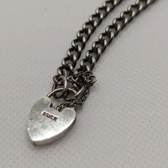 925  Victorian style lock bracelet - Picture 4 of 5